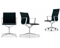 Nr. 1633: UNA chair er en aluminium group stoleserie i meget hj kvalitet og design - men til priser de fleste kan vre med til. En ny klassiker. Stellet er i presstbt aluminium poleret, forkromet eller epxybehandlet i farve. Sde og ryg leveres i forskellige stofpolstringer eller lderpolstringer i tynd version eller i tyk soft version. Desuden leveres den i net-vv fast eller elastisk i forskellige farver. Fs med eller uden armln. Den 4- benede gste/konferencestol har automatisk returmekanisme til udgangspositionen hvilket altid srger for pn orden. Den 5- benede stol fs med hjdeindstilling og med en ndring under stolesdet ogs med vgtjusterbar vippemekanisme. Hjul for hrde eller blde gulve samt med glidere. Ml for 4 -benet stol lav/hj og uden/med armln:
H 92/108, soft 95/111, SH 45/soft 48, B 51/60, D 57/60 cm. Ml for 5-benet justerbar stol lav/hj og uden/med armln: H 88-101/104-117, SH 42-55, soft 45-58, B 51/60, D 57/60, soft 60/63 cm. Design: ICF. Foto viser  UNA med tynd polstring og version lav og hj ryg.