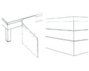 Nr. 1236: Til TRENOMAT elementerne er der forskellige typer tribunepaneler. Til venstre er vist flexibel panel i stof og til hjre panel i tr, som findes i fast eller for fleksible hjder.